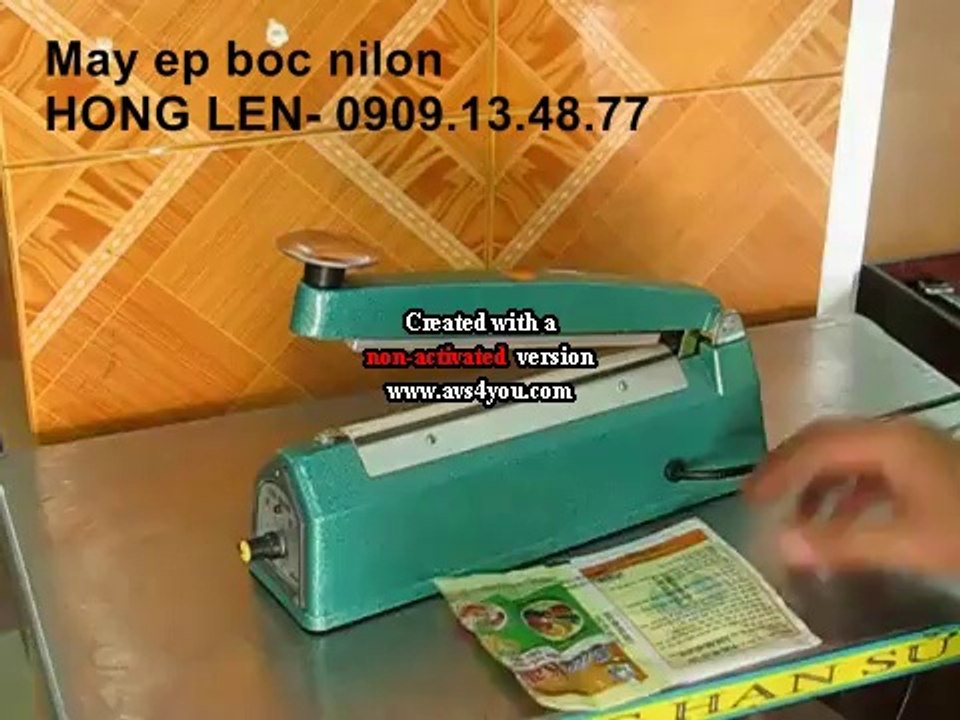 Máy ép  bọc nilong dập tay, máy  hàn dập tay, máy hàn miệng bao nhấn tay, máy dán miệng túi nylon
