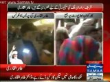 Dr. Tahirul Qadri talking to media, addressing workers in plane in Lahore