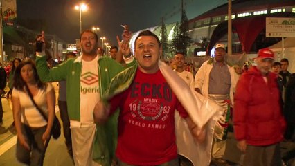 Mondial-2014: les Algériens fêtent leur victoire historique