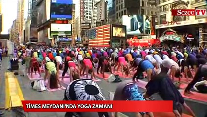 Times Meydanı'nda Yoga Zamanı
