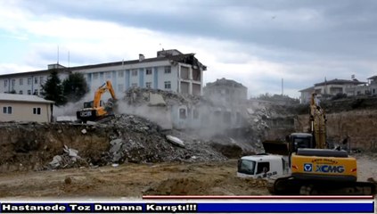 Hastanede Toz Dumana Karıştı