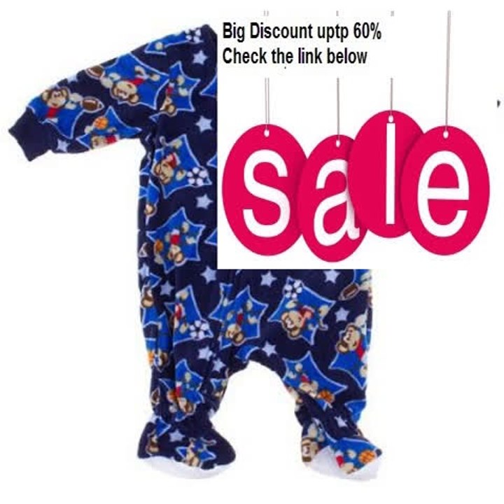 Cheap Deals Peas and Carrots Navy Monkey Footed Sleeper for Infant and Toddler Boys Review
