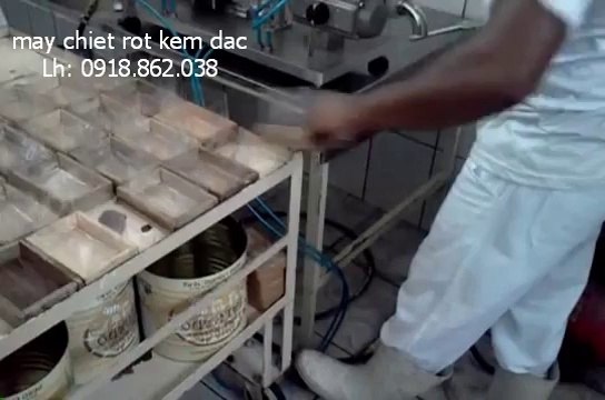máy chiết rót kem đặc, máy chiết dịch đặc bán tự động