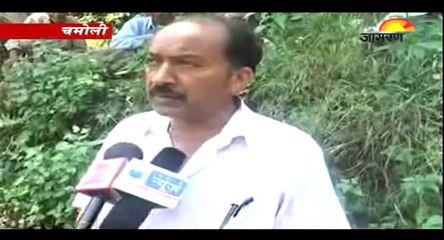 Houses flattened by landslides in Uttarakhand