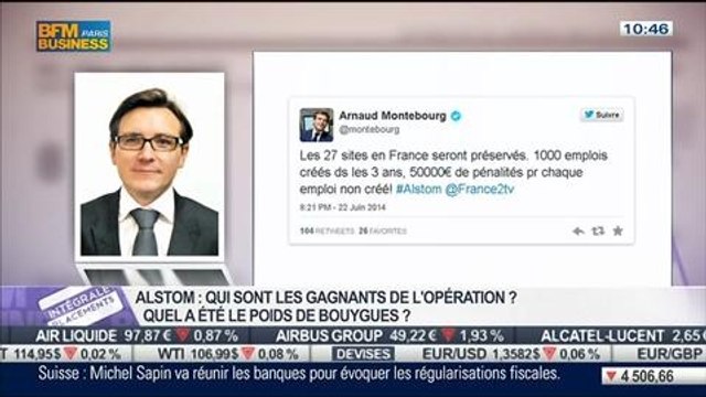 Affaire Alstom: l'Etat a choisi Genarl Electric, Thibault François dans Intégrale Placements - 23/06