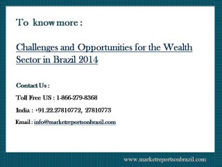 Challenges & Opportunities for the Wealth Sector in Brazil 2014