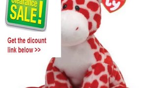 Discount TY Pluffie Kisser White and Red Giraffe Review
