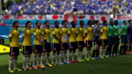 Simulación Japón Vs Colombia