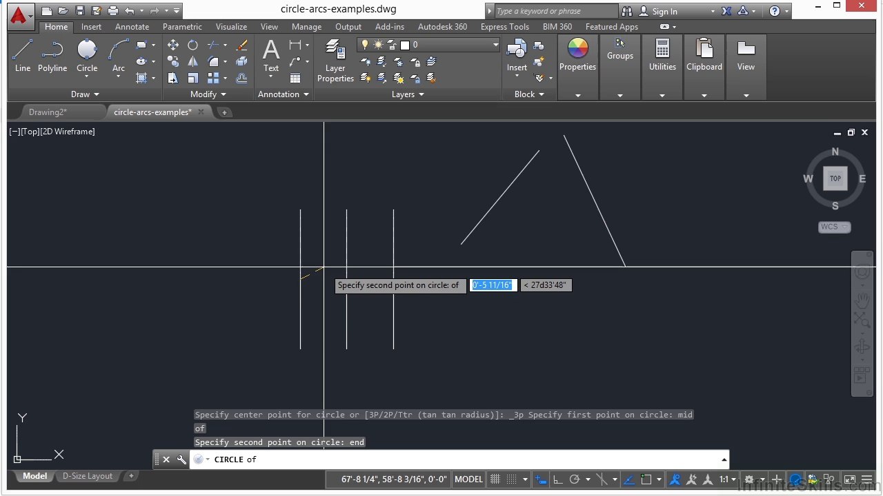 AutoCAD Circles
