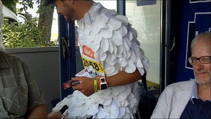 Les moutons qui courent lors de la Transbaie 2014