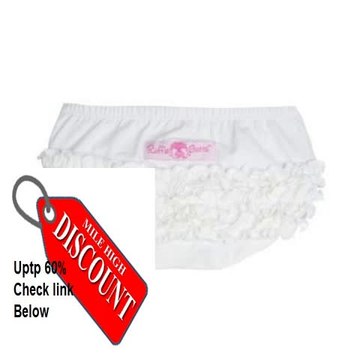 Cheap Deals RuffleButts Toddler Girls White Knit Cotton Ruffle Nappy Cover Review