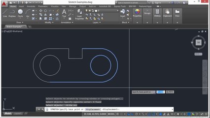 AutoCAD Stretching Objects