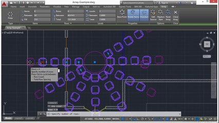 AutoCAD Polar Array