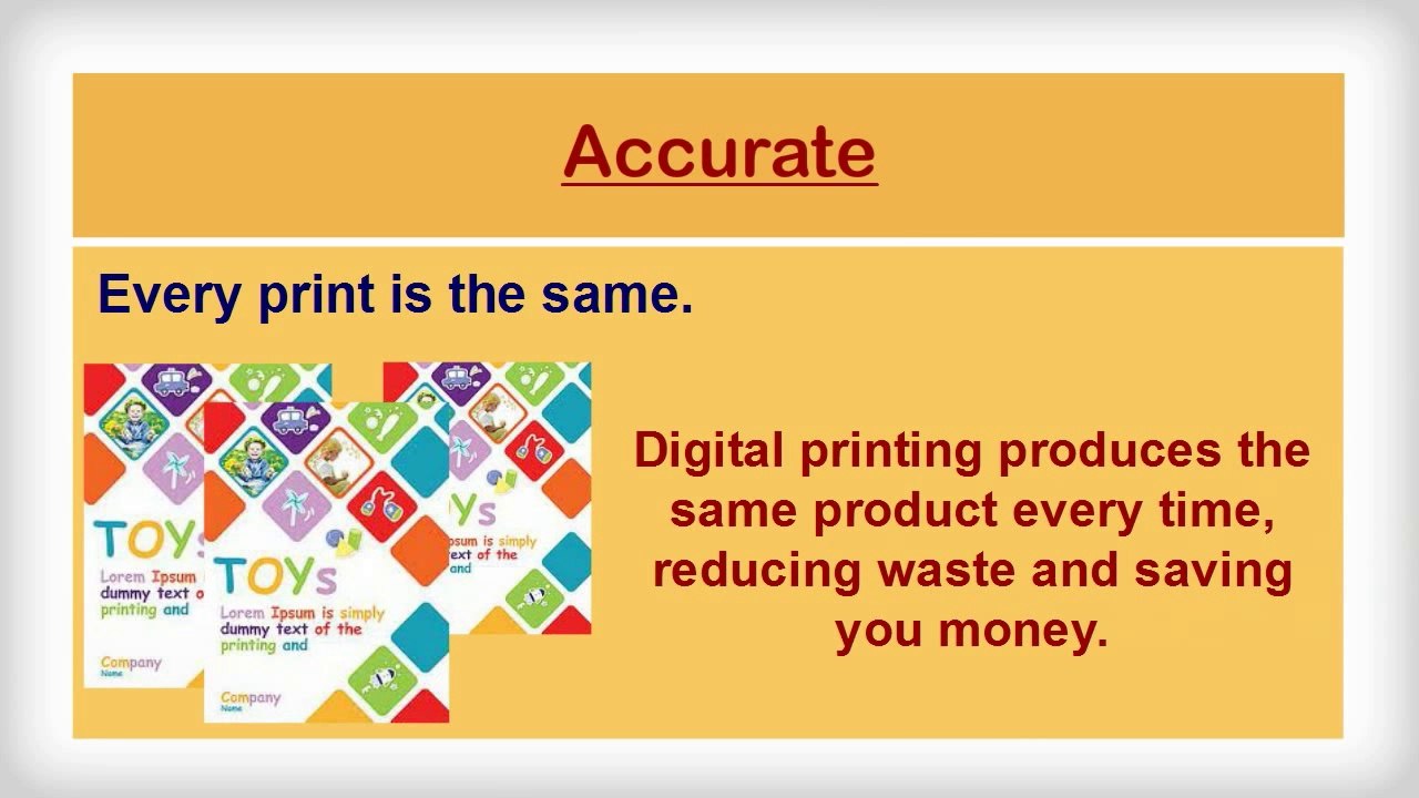 Benefits of Digital Printing