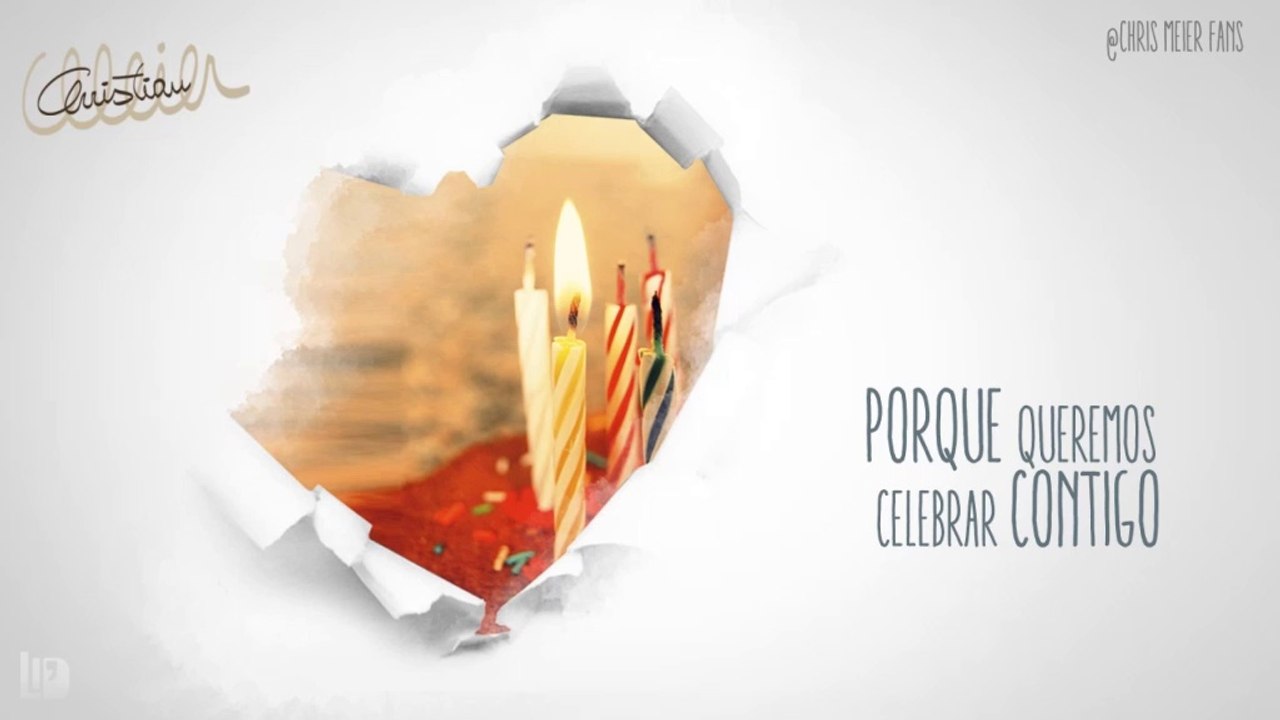Con todo el corazón ¡Feliz Cumpleaños Christian Meier!