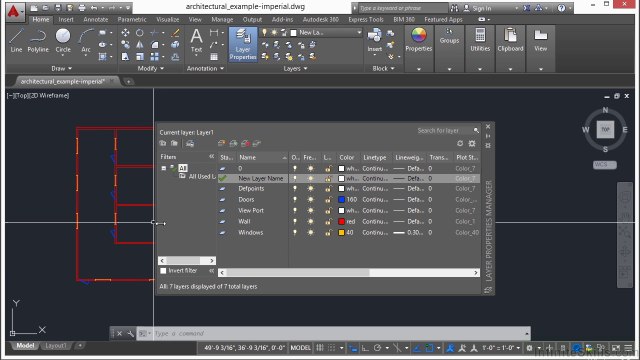 AutoCAD Creating And Editing Layers