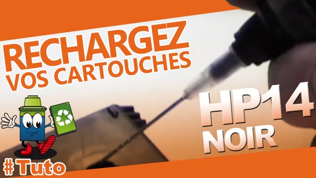 Comment recharger une cartouche d'encre HP 14 noire