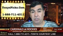 Colorado Rockies vs. St Louis Cardinals Pick Prediction MLB Odds Preview 6-23-2014