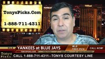 Toronto Blue Jays vs. New York Yankees Pick Prediction MLB Odds Preview 6-23-2014