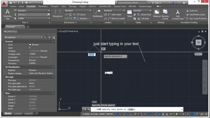 AutoCAD Single Line Text