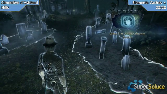 Murdered : Soul Suspect - Emplacements des 28 éléments cachés du Cimetière d'Ashland Hills