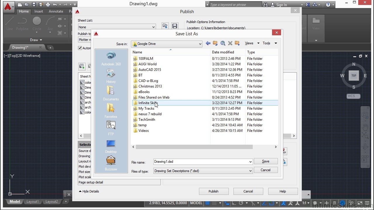 AutoCAD -Publish