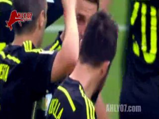 هدف اسبانيا الأول في استراليا مقابل 0 كأس العالم برازيل 2014
