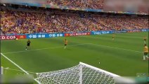 Phút 36,David Villa ghi bàn Úc - Tây Ban Nha (1-0)
