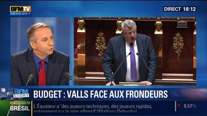 BFM Story: Budget: Manuel Valls face aux frondeurs du PS – 23/06