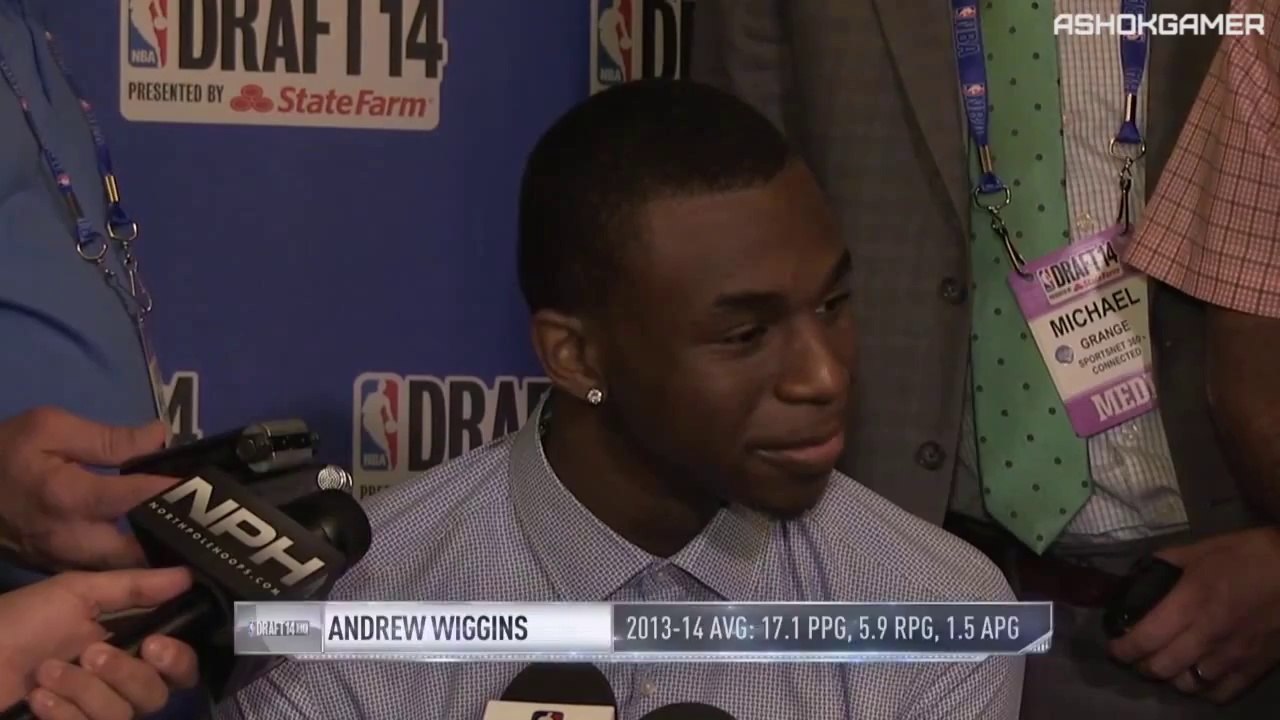 Andrew Wiggins Interview   June 25, 2014   2014 NBA Draft Media Day