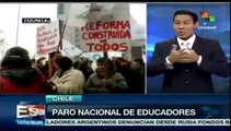 En Chile realizan marcha contra reforma educativa de Michelle Bachelet