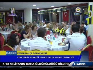Çerkezköy Fenerbahçeliler Derneği 19. Şampiyonluğu Kutladı