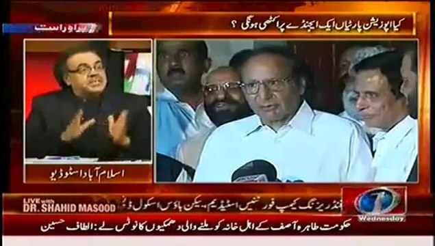 Tahir Qadri is active to indrectly pressurize Imran Khan to resist against government -Dr.Shahid Masood