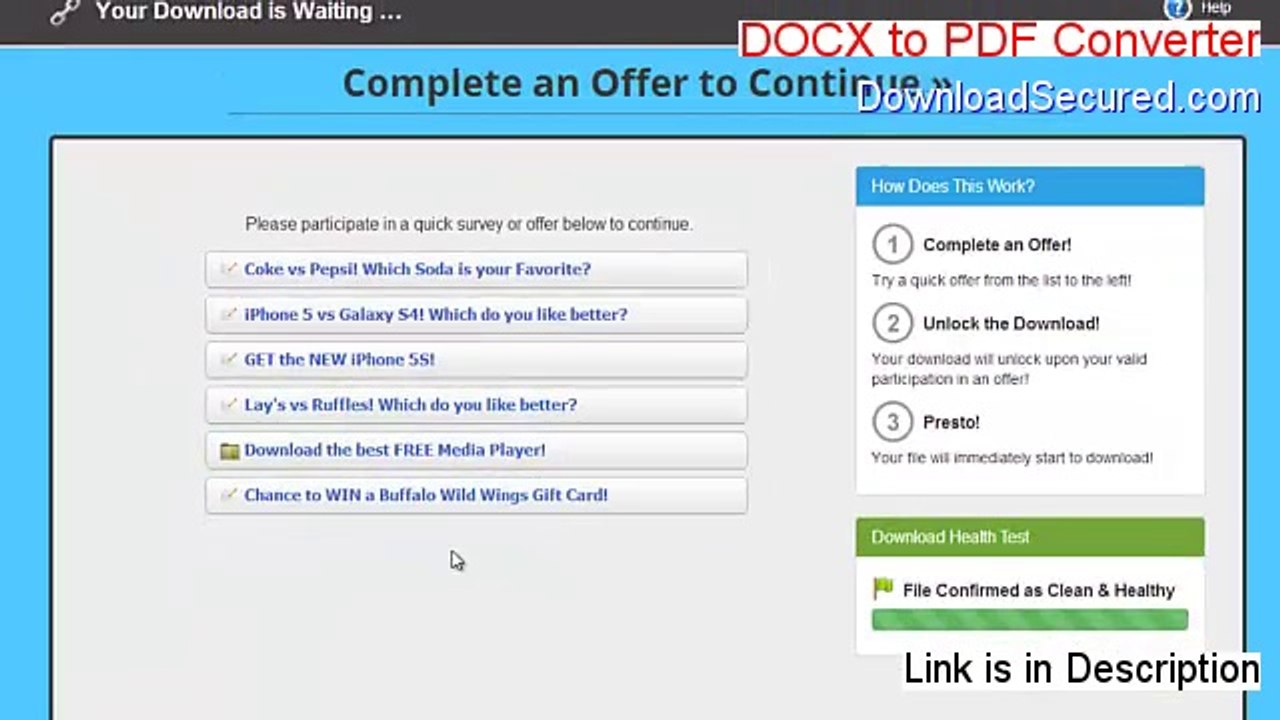 DOCX to PDF Converter Download [Instant Download]