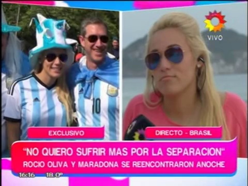 Pronto.com.ar Rocío Oliva, ¿volvió con Maradona