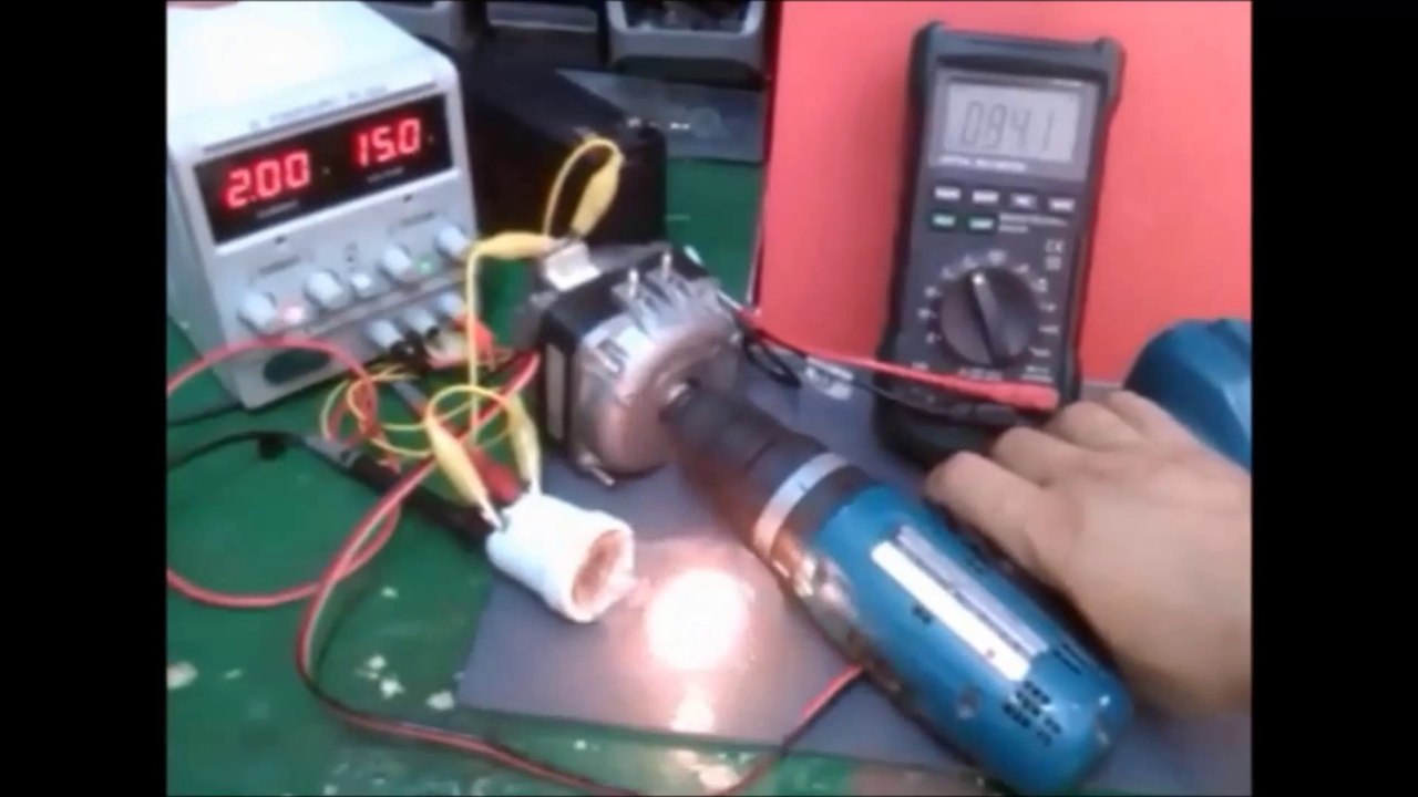 AC INDUCTION MOTOR CONVERSION TO AC PERMANENT GENERATOR video
