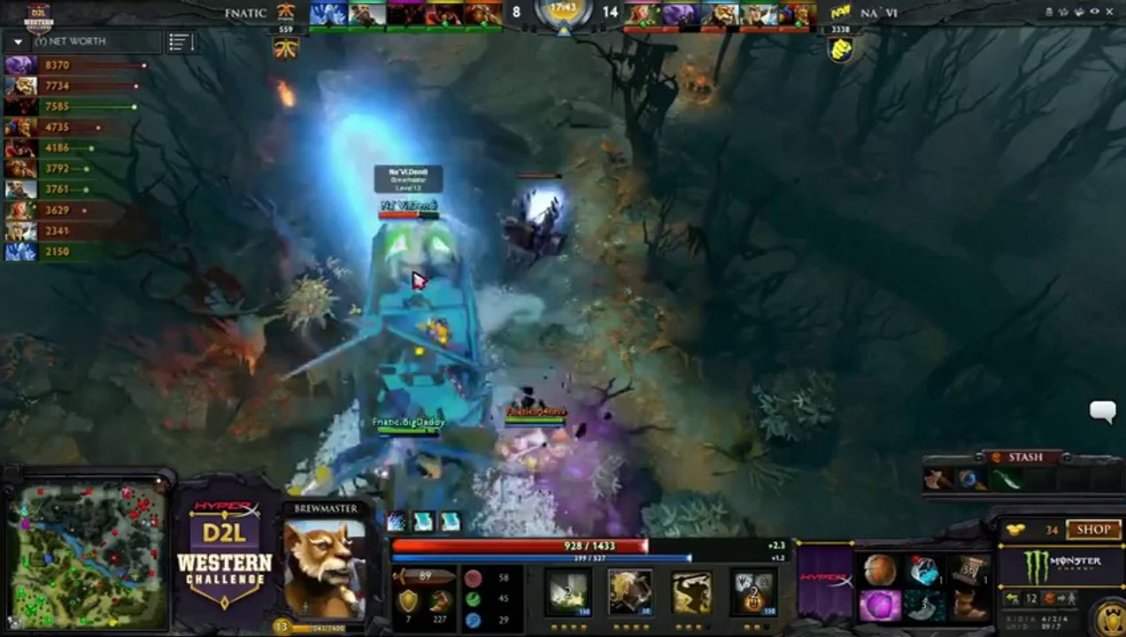 HyperX D2L Western Challenge Playoffs - Fnatic vs Na'Vi (Game 1)