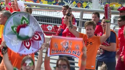 Fiesta naranja en Sao Paulo