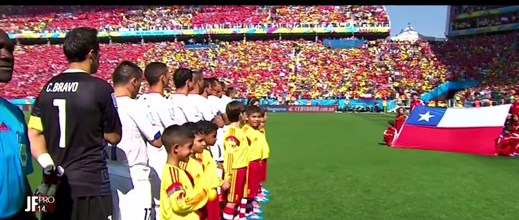 Himno Chile vs Holanda [Brasil 2014 - HD]