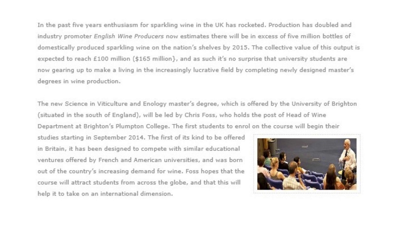 Imperial Wines of London – New UK Master’s degree in Wine Production