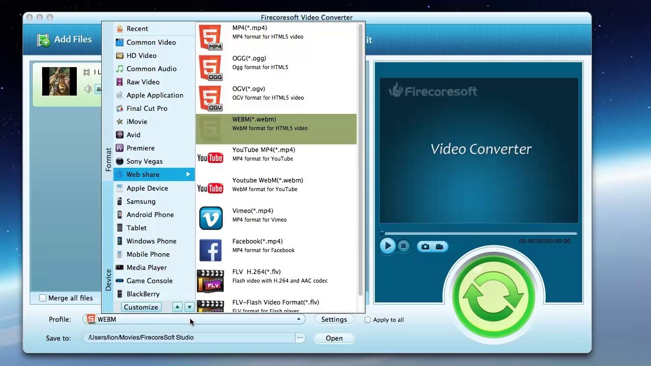 How to Convert MP4 to OGV with a video converter