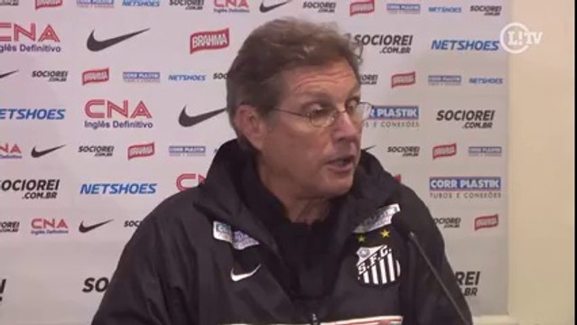 Oswaldo sente a pressão por melhores resultados no Santos