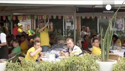 Protestas contra el Mundial de fútbol en Copacabana