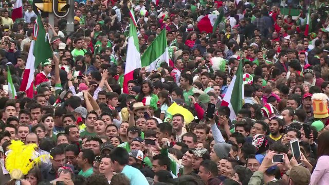 Mondial-2014: foule de supporteurs en liesse à Mexico