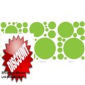 Best Price Lime Blue Polka Dots Decorative Peel and Stick Wall Sticker Decals Review