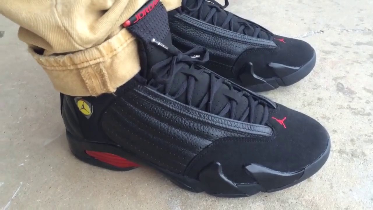 jordan retro 14 black and red