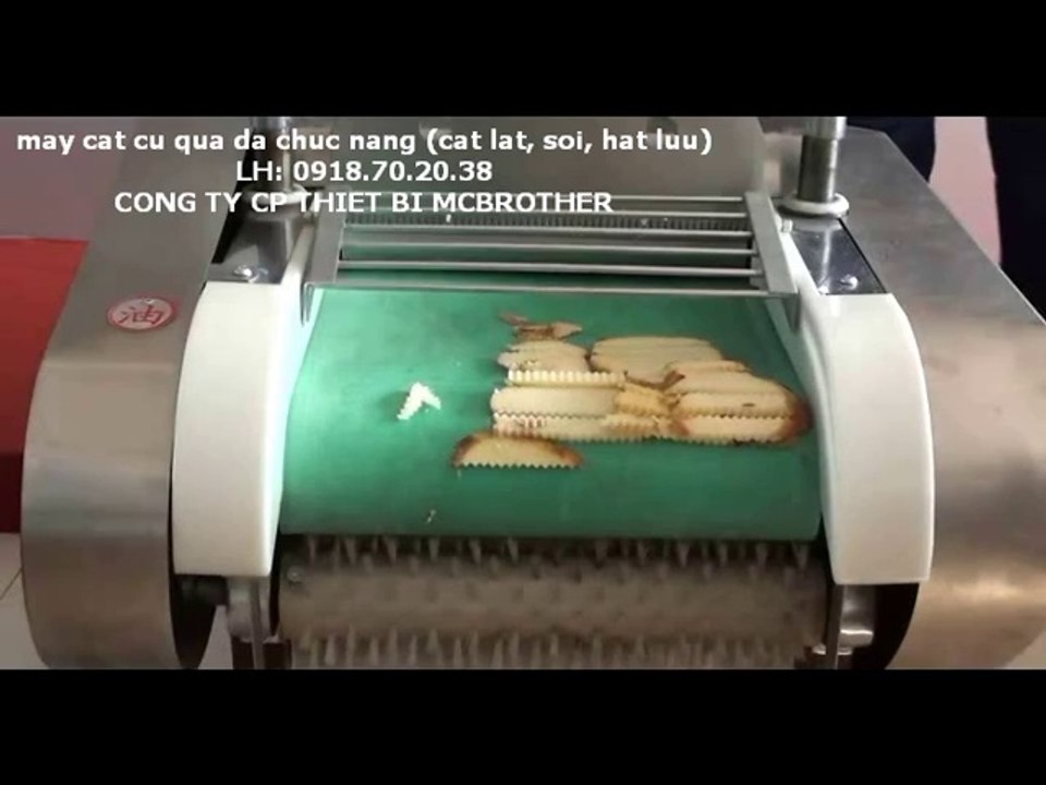 Máy cắt củ quả đa chức năng, máy cắt lát, cắt sợi, cắt hạt lựu YQC