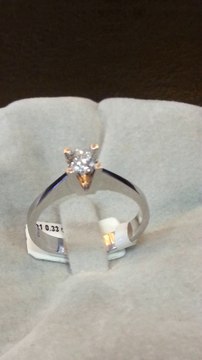 Ucuz tektaş,tek taş pırlanta 0,33 h vs1 sadece