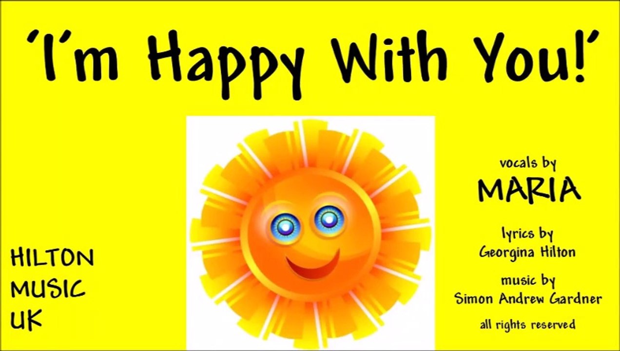 'I'M HAPPY WITH YOU' lyrics video, a new HAPPY GIRL song (K-pop, J-pop) from Hilton Music UK