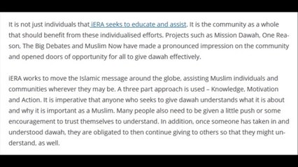 Spreading the message through iERA